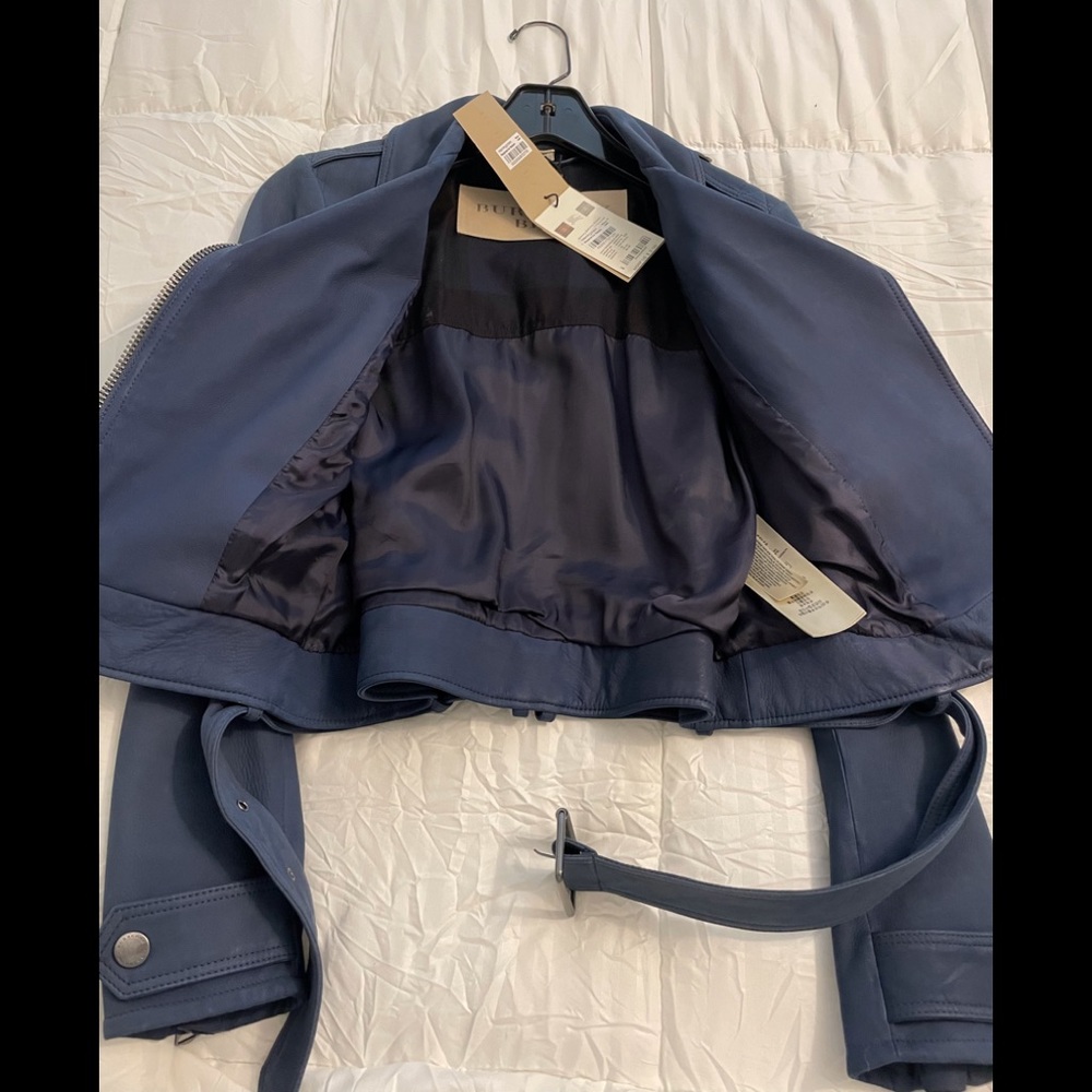 $2,195 BURBERRY LEATHER JACKET- NEW/AUTHENTIC! - Picture 4 of 5